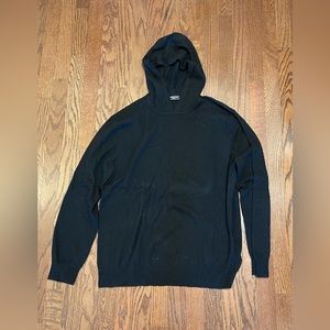 Cashmere Blend Black Hoodie